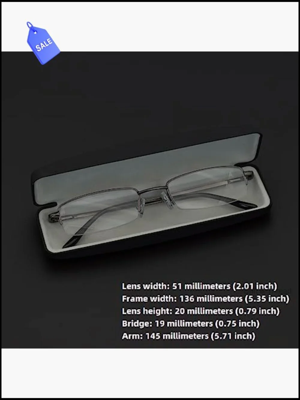 2-Pack Blue Light Blocking Reading Glasses with Hard Cases